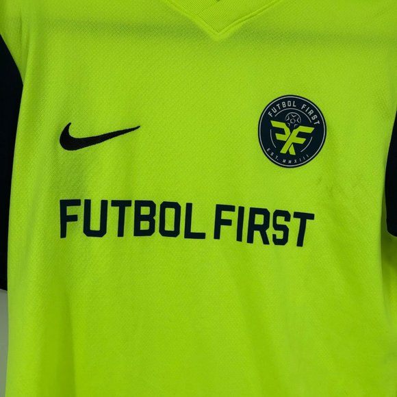 Nike Green/Blue Futbol Jersey T-Shirt | Casual Sports Style - Picture 3 of 6